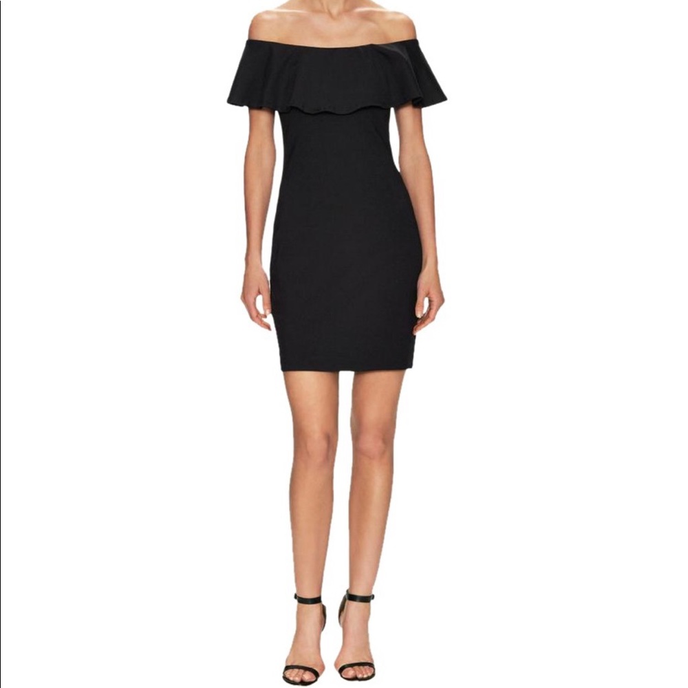 Overlay Gathered Yoke Sheath Dress